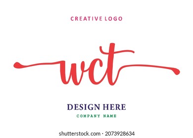 WCT lettering logo is simple, easy to understand and authoritative