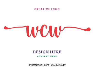 WCW lettering logo is simple, easy to understand and authoritative
