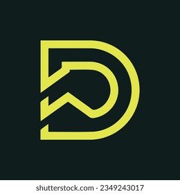 WD creative and modern vector logo design