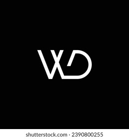 WD or DW abstract outstanding professional business awesome artistic branding company different colors illustration logo or icon or monogram design.