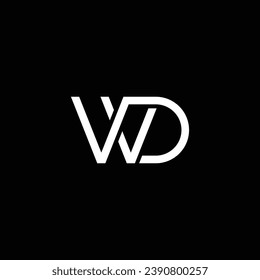 WD or DW abstract outstanding professional business awesome artistic branding company different colors illustration logo or icon or monogram design.