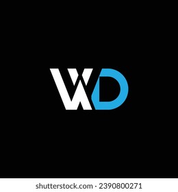 WD or DW abstract outstanding professional business awesome artistic branding company different colors illustration logo or icon or monogram design.