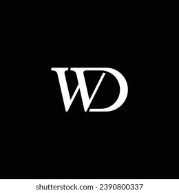 WD or DW abstract outstanding professional business awesome artistic branding company different colors illustration logo or icon or monogram design.