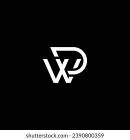 WD o DW abstract sobresaliente negocio profesional impresionante marca artística empresa de diferentes colores ilustración logo o icono o diseño monograma.