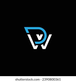 WD or DW abstract outstanding professional business awesome artistic branding company different colors illustration logo or icon or monogram design.