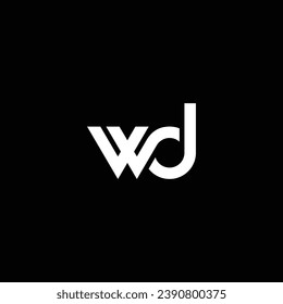 WD or DW abstract outstanding professional business awesome artistic branding company different colors illustration logo or icon or monogram design.