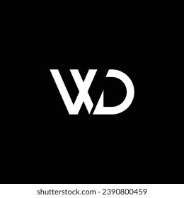 WD or DW abstract outstanding professional business awesome artistic branding company different colors illustration logo or icon or monogram design.