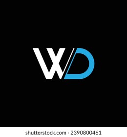 WD or DW abstract outstanding professional business awesome artistic branding company different colors illustration logo or icon or monogram design.