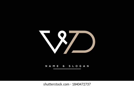 WD ,DW ,W ,D  Abstract letters Logo monogram