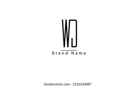 WD DW D abstrakte Vektorlogo-Monogramm-Vorlage