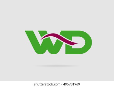 WD initial company group logo