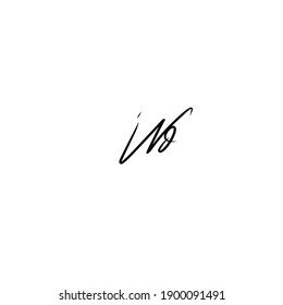 Wd initial handwriting beauty monogram