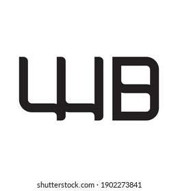 wd initial letter vector logo