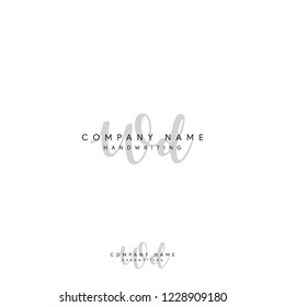 WD initial with signature style