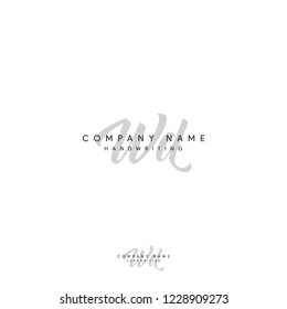 WD initial with signature style
