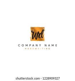 WD initial with signature style