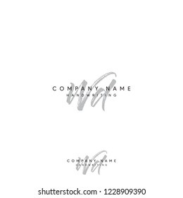 WD initial with signature style