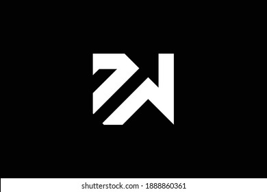 Diseño del logo de la carta WD sobre fondo de lujo. Concepto del logotipo de la letra de la letra del monograma DW. Diseño de iconos WD. Diseño de icono de letra blanca elegante y profesional de DW sobre fondo negro.