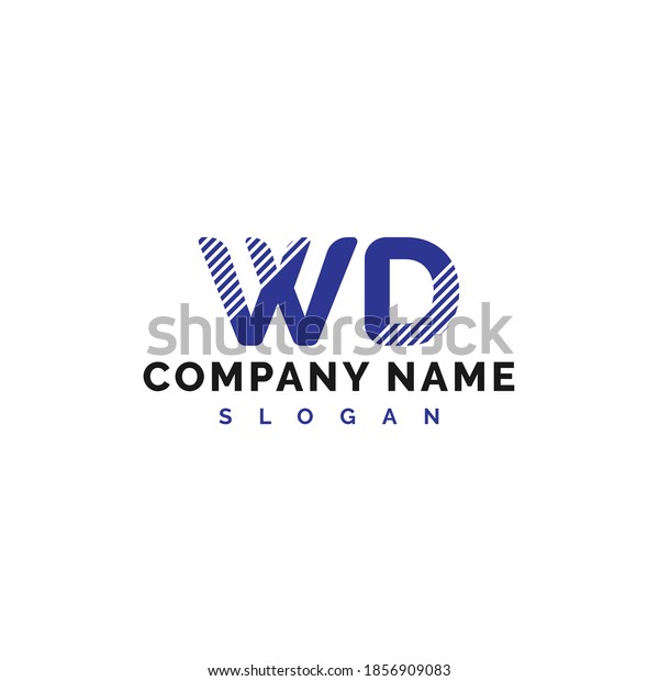 Wd Letter Logo Design Wd Letter Stock Vector (Royalty Free) 1856909083 ...