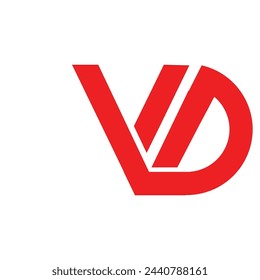 WD letter logo vector illustration design