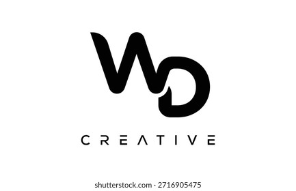 WD Letter Monogram Logo for Modern Creative Brand Identity
