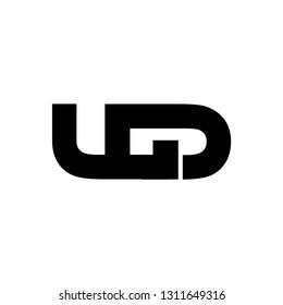 wd letter vector logo