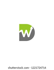 wd logo design , initial logo , symbol , wd initial logo . icon logo