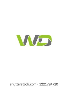 wd logo design , initial logo , symbol , wd initial logo . icon logo