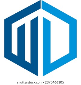 wd logo design, symbole vector logo design, 