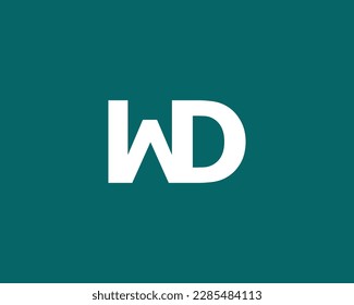 WD Logo design vector template