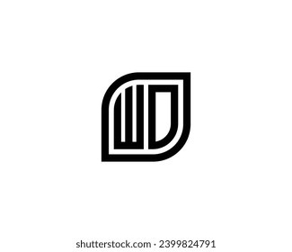 Plantilla de vector de diseño de logotipo para WD