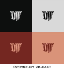 WD Modern Simple Logo Letter