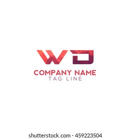 wd polygonal logo
