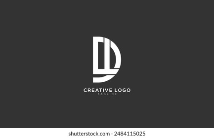 WD UD Abstract initial monogram letter alphabet logo design