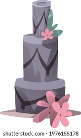 Wdding cake cartoon cute clipart