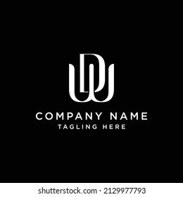 WD,DW initial letter monogram logo vector template 