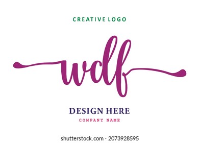 WDF lettering logo is simple, easy to understand and authoritative