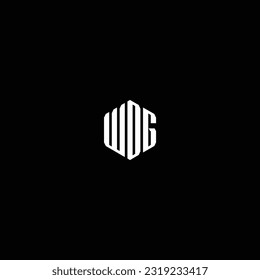 Diseño del logotipo de monograma creativo WDG