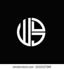 Logotipo de WDI Icono de WDI Monograma de WDI Carta minimalista Círculo plano Diseño de logotipo abstracto moderno único.
