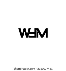 wdm letter original monogram logo design