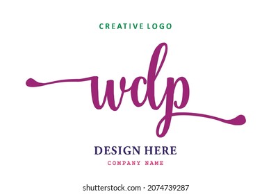 WDP lettering logo is simple, easy to understand and authoritative