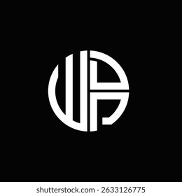 WDP logo WDP icon WDP monogram WDP letter minimalist Circle flat Unique modern abstract logo design.
