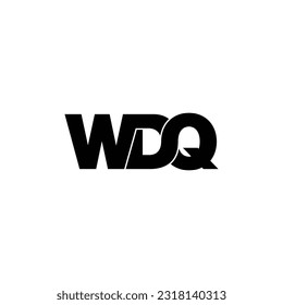 WDQ-Brief-Monogramm-Logo-Design, Vektorgrafik