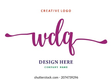 WDQ lettering logo is simple, easy to understand and authoritative