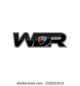 WDR letter for your best business logo symbol. Vector illustration EPS.8 EPS.10