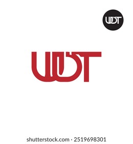 Design de Monograma de Letra de Logotipo WDT