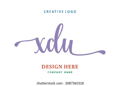 WDU lettering logo is simple, easy to understand and authoritative