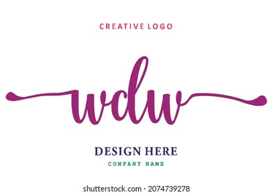 WDW lettering logo is simple, easy to understand and authoritative