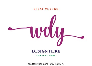 WDY lettering logo is simple, easy to understand and authoritative