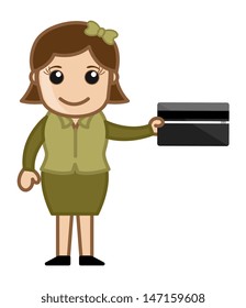 We Accept Credit Cards - Vector Illustration